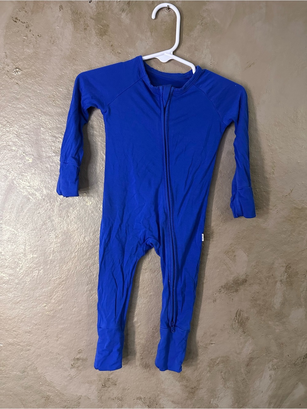 Little Sleepies Royal Blue Zip Front Footed One-Piece